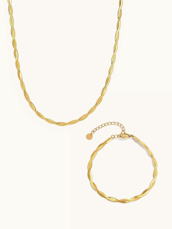 Graceful Necklace & Bracelet Set
