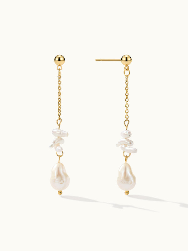 Statement Pearl Dangle Ohrringe