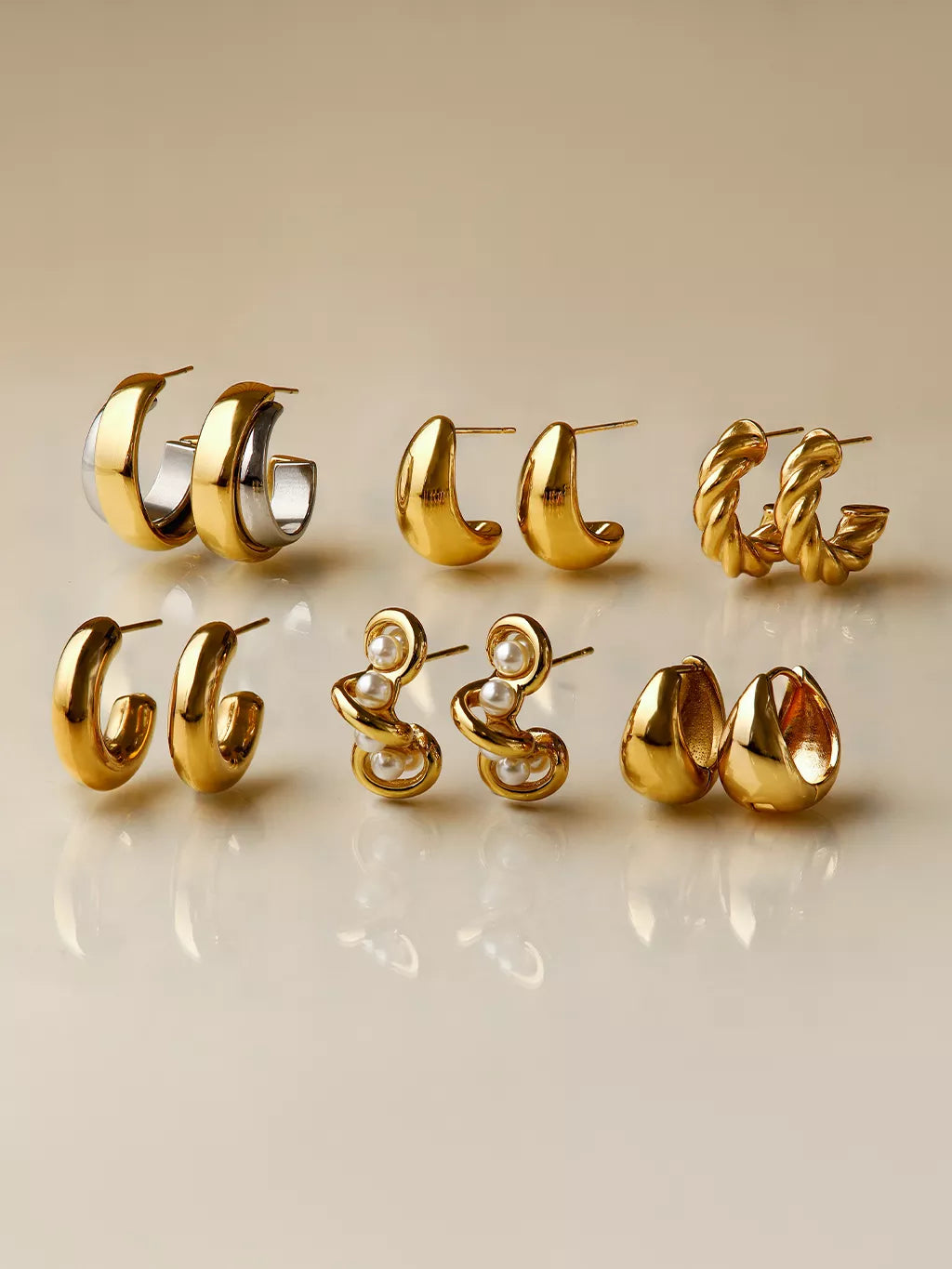 Dome Hoop Earrings