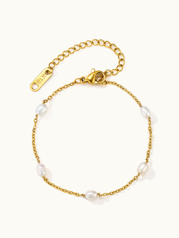 Multi Pearl Chain Bracelet