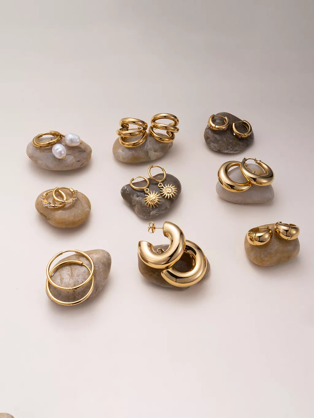 Dome Hoop Earrings