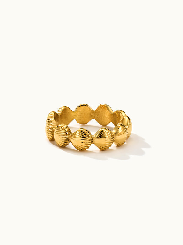 Ocean Summer Seashell Ring