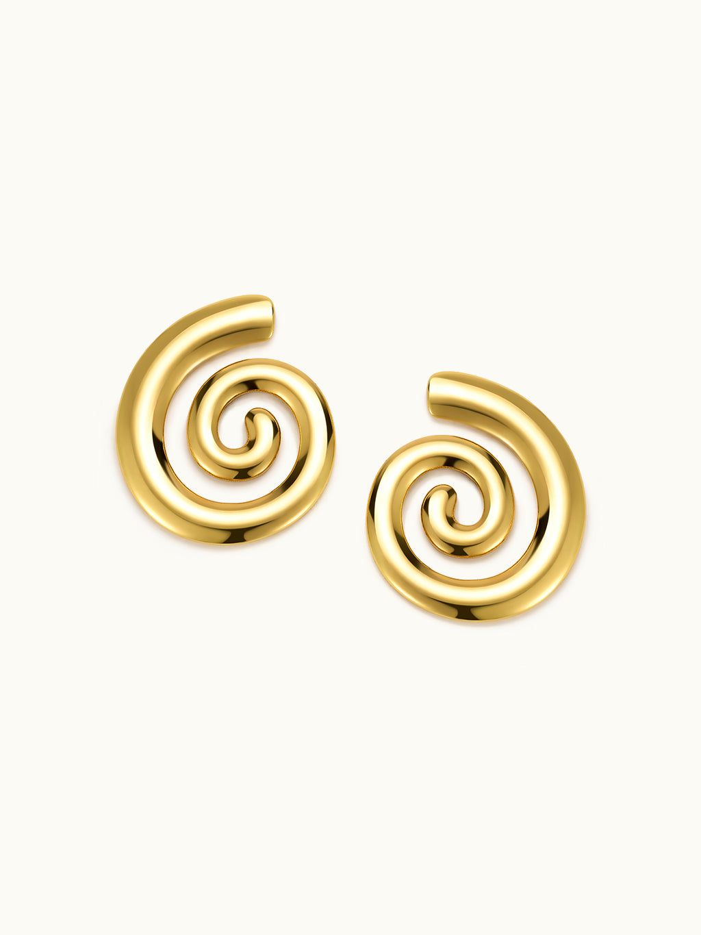 Swirl Curve Stud Ohrringe