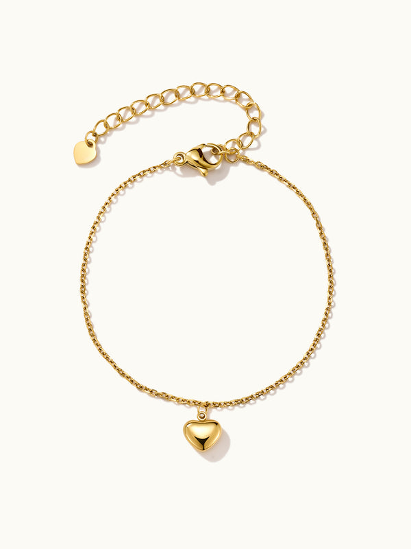 Single Puffy Heart Bracelet