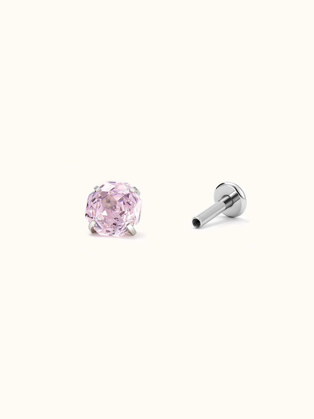 Rose Cut Blue Zircon Piercing