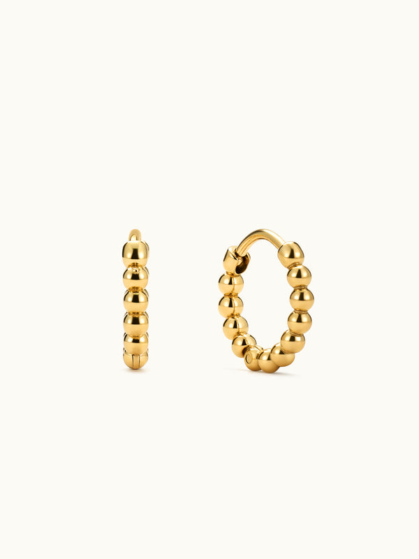Beaded Hoop Earrings