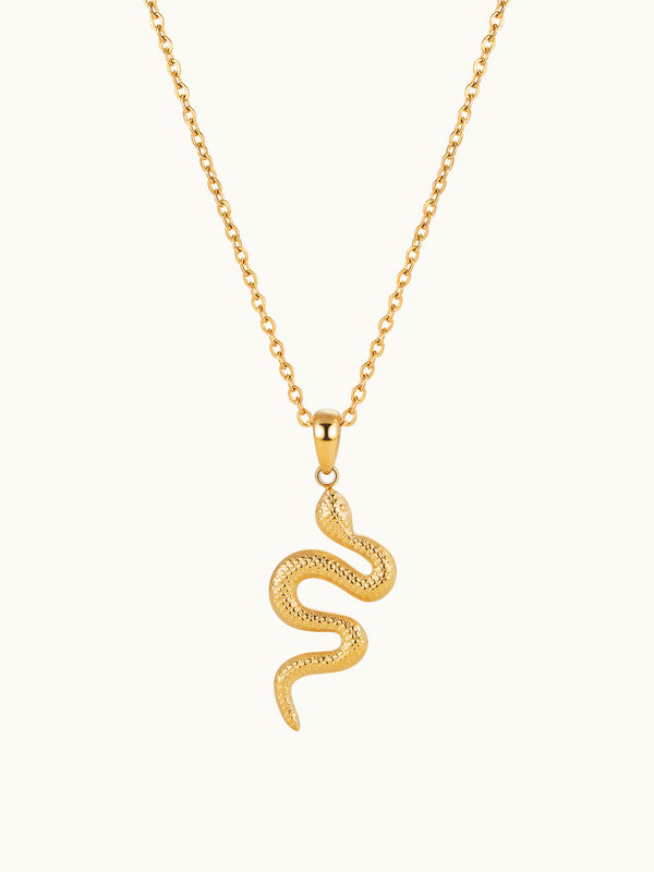 Classic Textured Snake Necklace