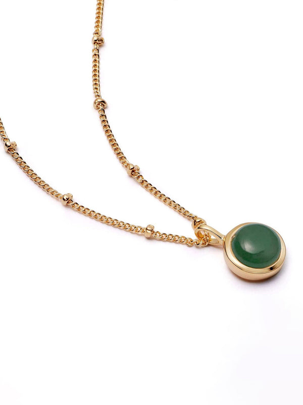 Green Agate Pendant Kette