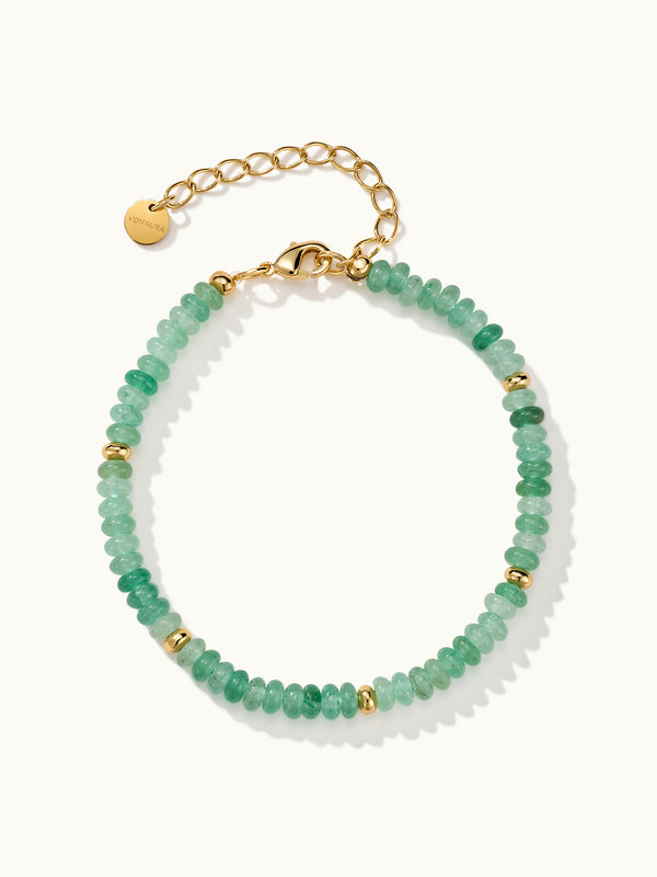Green Crystal Stone Bead Armband