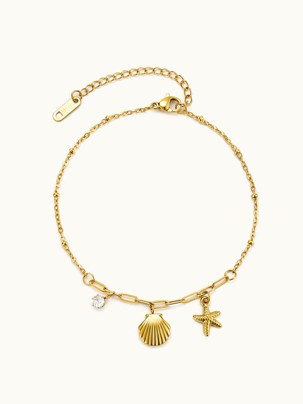 Shell Starfish Anklet