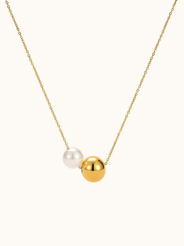 Pearl Orbit Bead Necklace