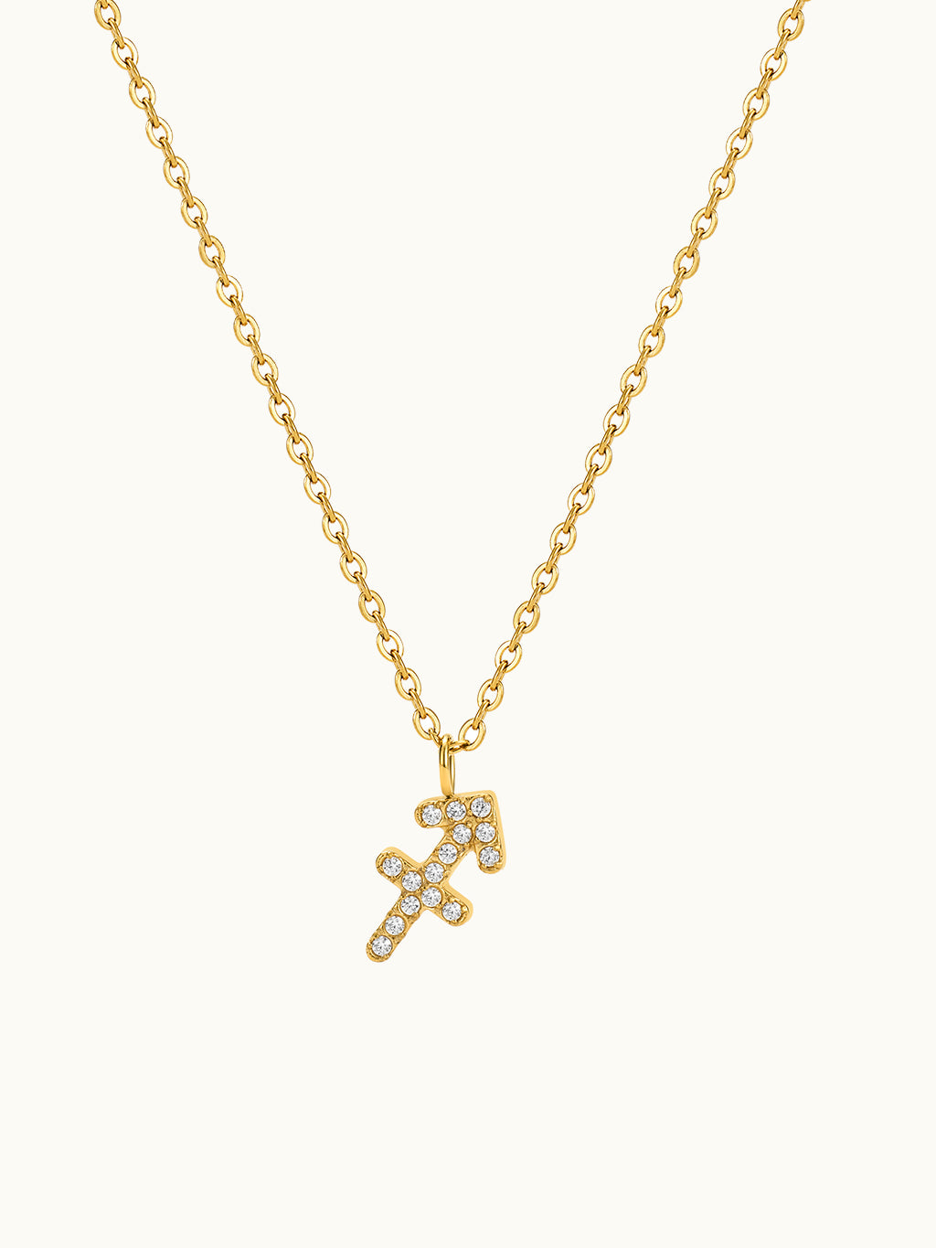 Zodiac Pendant Zirconia Necklace