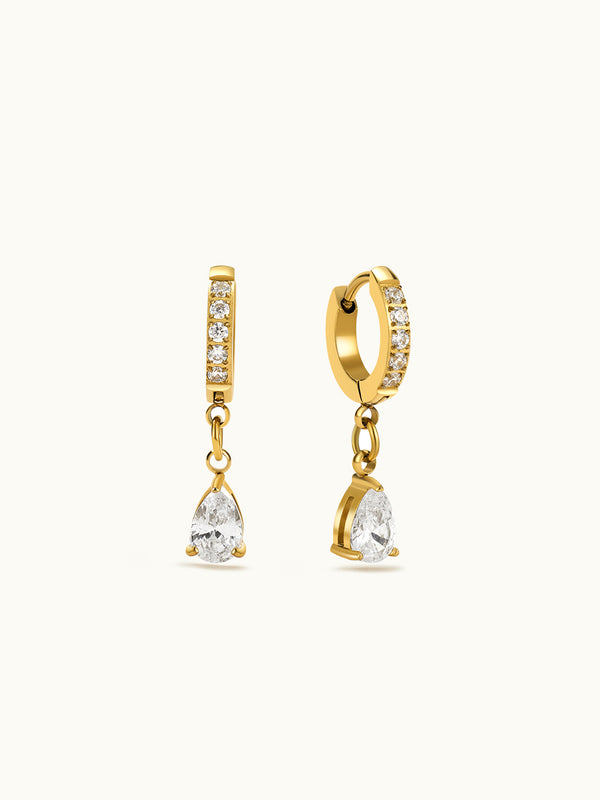 Teardrop Pave Zirkon Ohrringe
