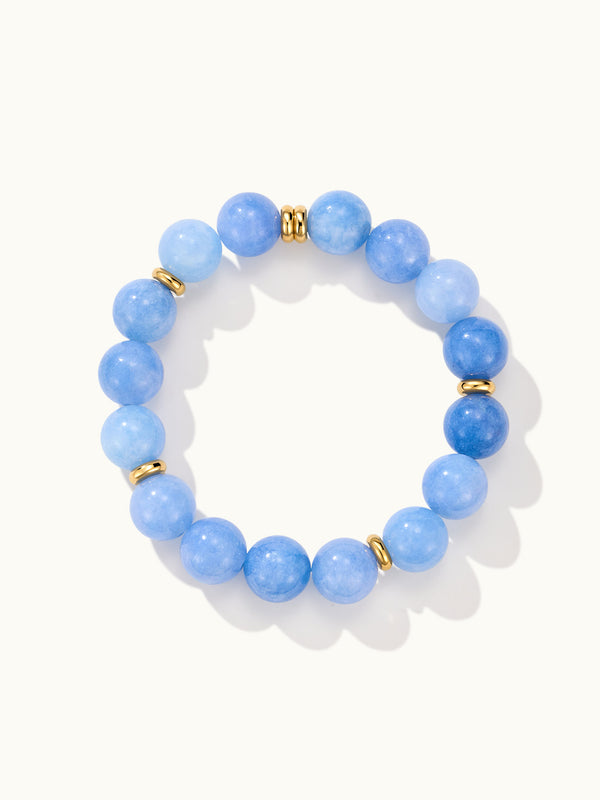 Aquarmarine Beaded Armband