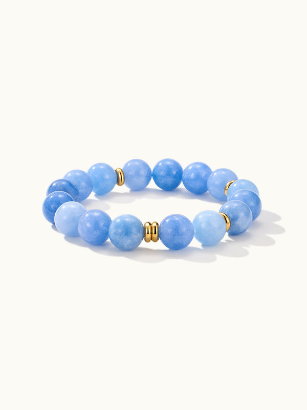 Aquarmarine Beaded Armband
