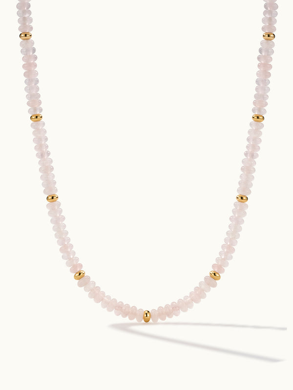 Beaded Pink Opal Kette