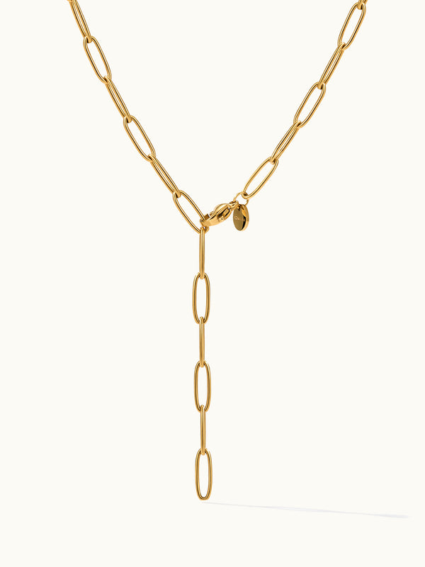Charming Paperclip Y Link Kette