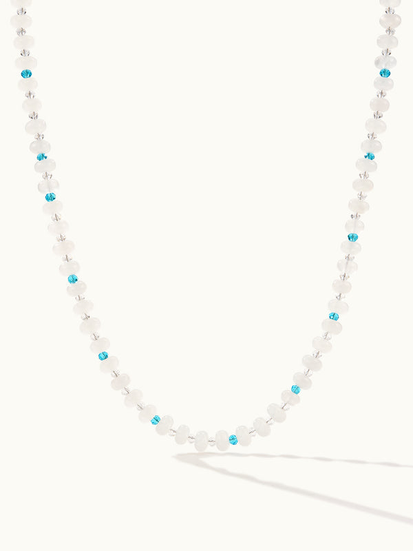 Vintage Aqua Beaded Kette