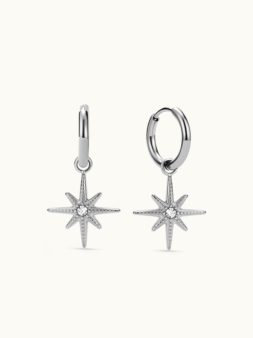 Geometric Star Zirkon Ohrringe