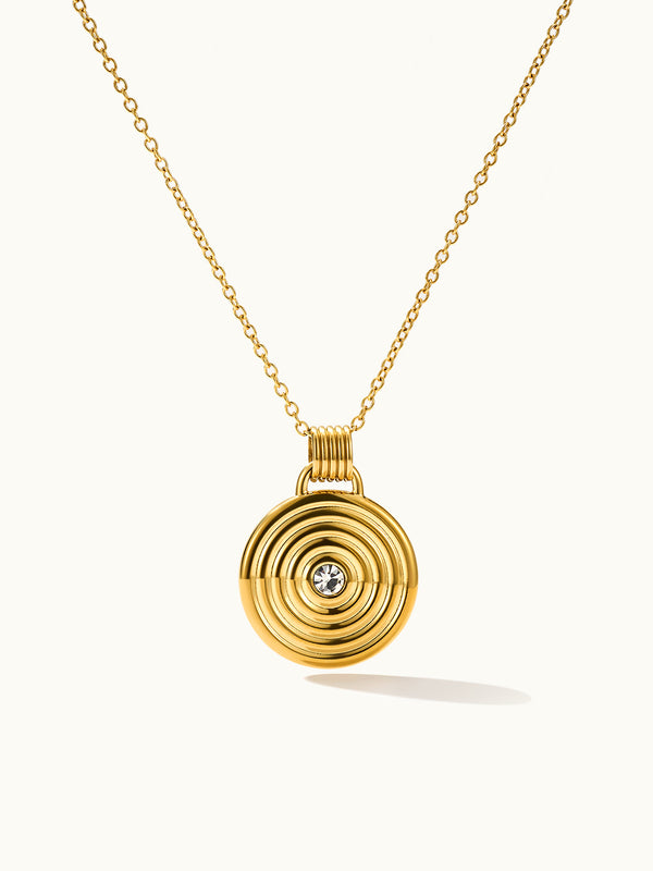 Annual Rings Medallion Kette