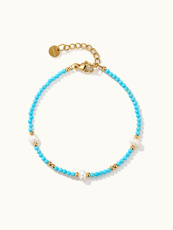 Summer Turquoise Pearl Armband