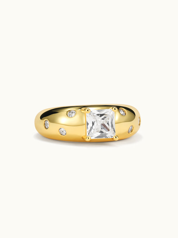 Set Square Diamond Ring