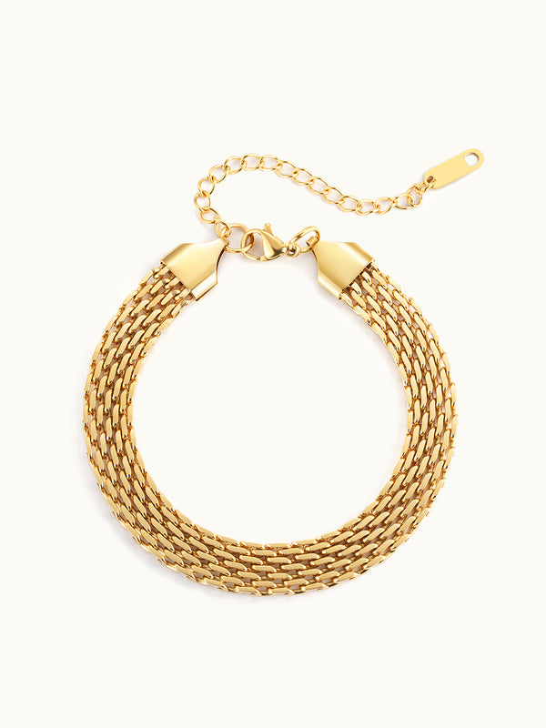 Vintage Gold Link Armband