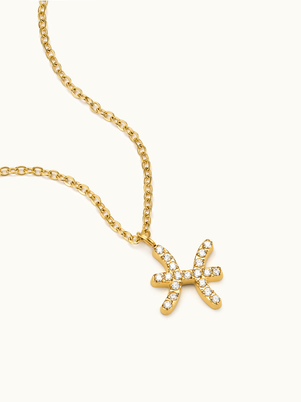 Zodiac Pendant Zirconia Necklace