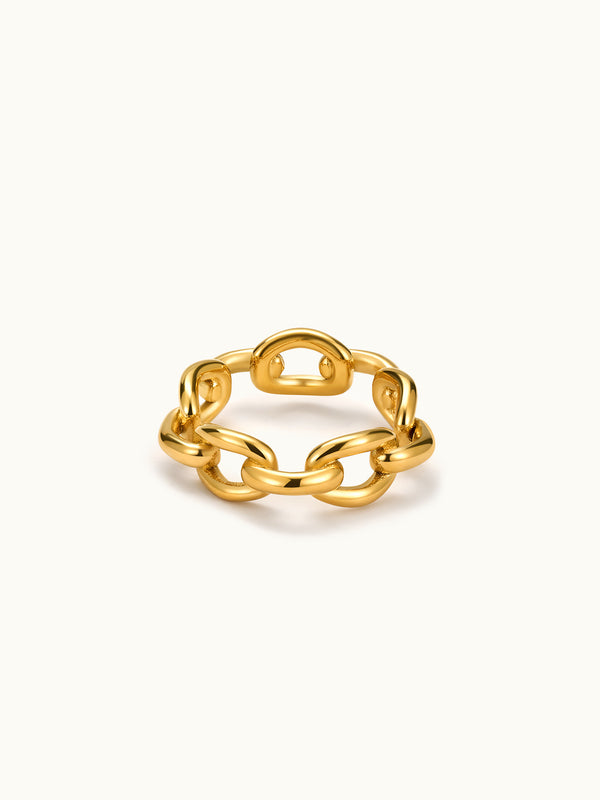 Link Chain Gold Ring