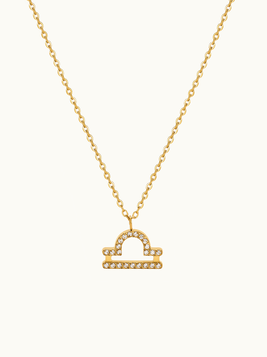 Zodiac Pendant Zirconia Necklace