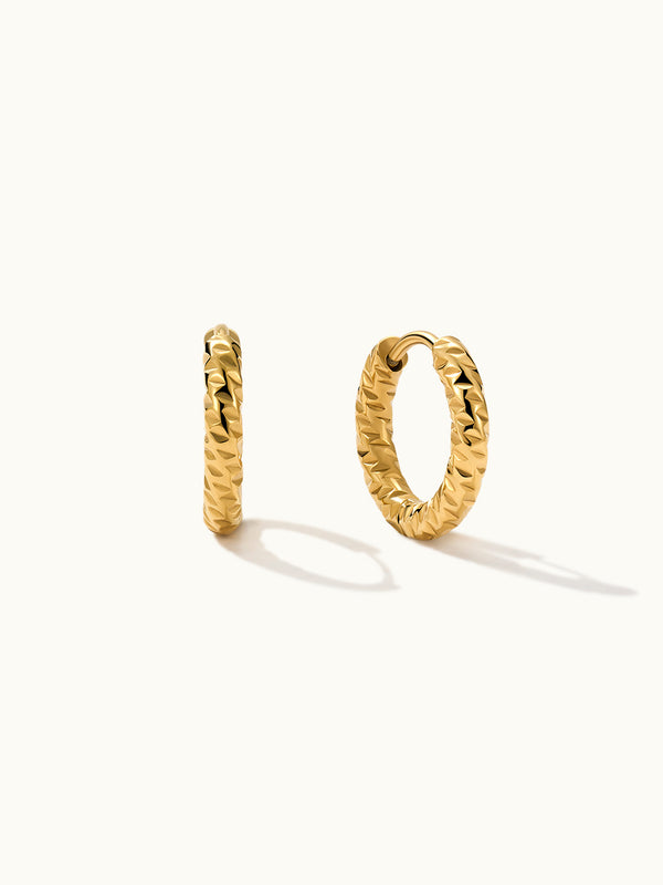 Handmade Hammered Circle Hoops