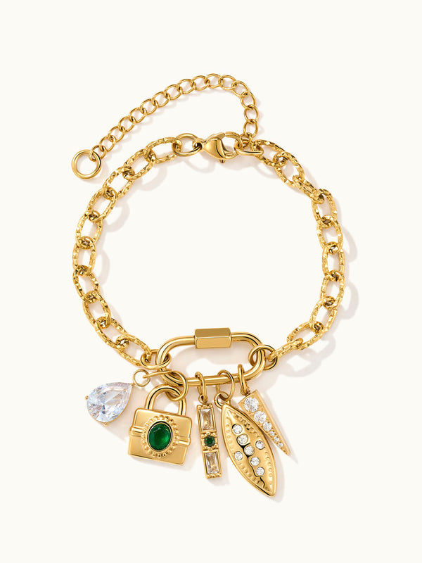 Paperclip DIY Charm Lock Armband