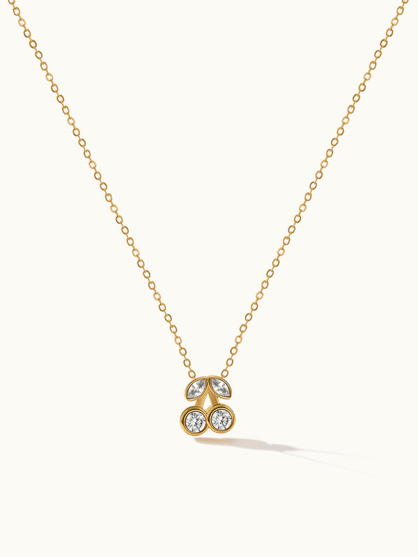 Cherry Zirkon Charm Kette