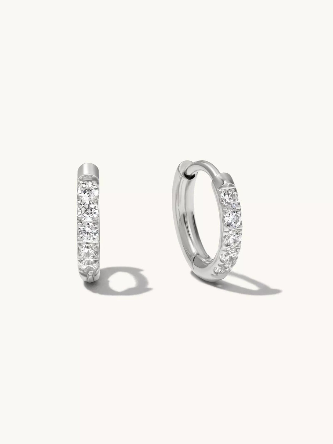 Classic Zirconia mini Hoop Earrings