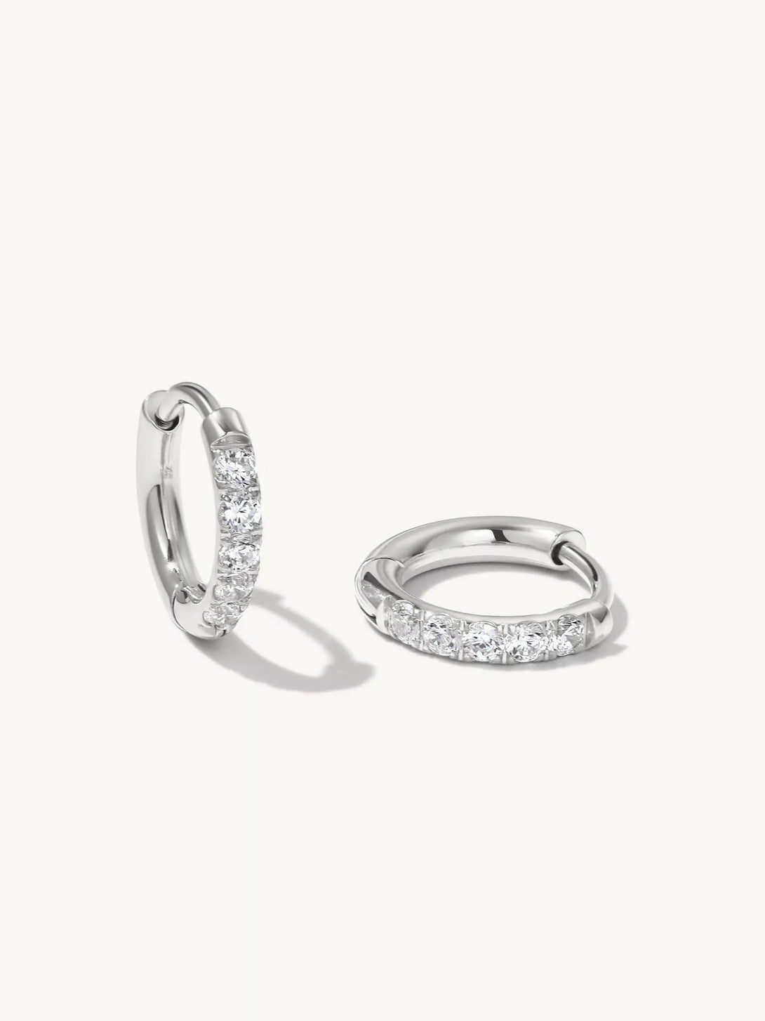 Classic Zirconia mini Hoop Earrings