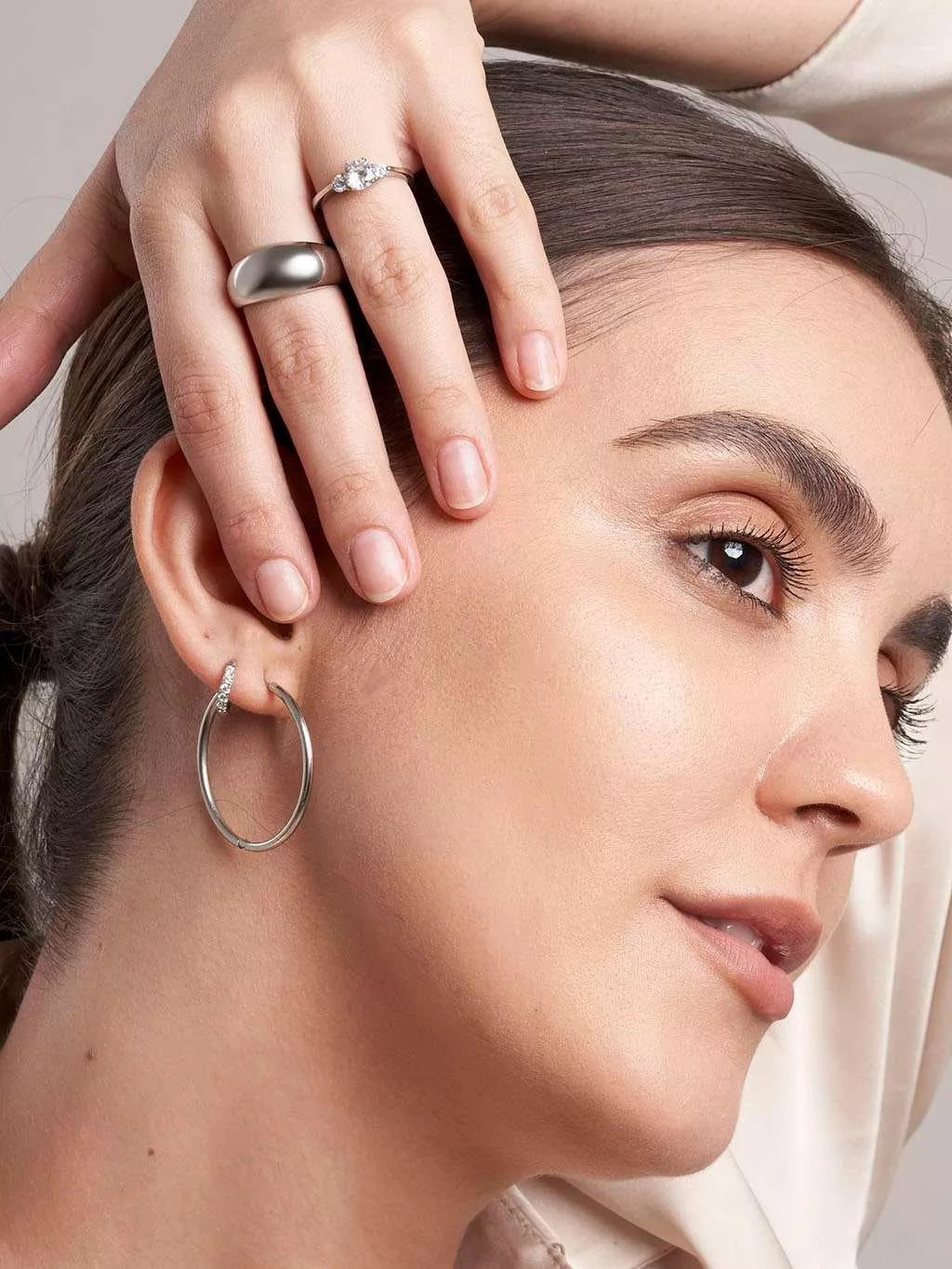 Classic Zirconia mini Hoop Earrings