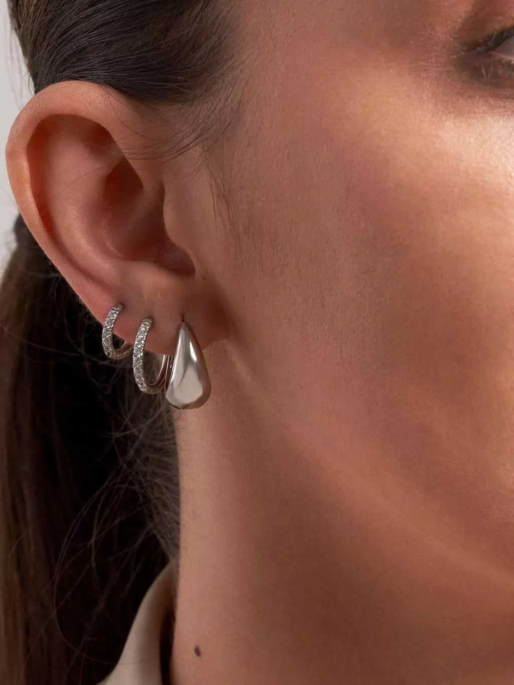 Dome Hoop Earrings