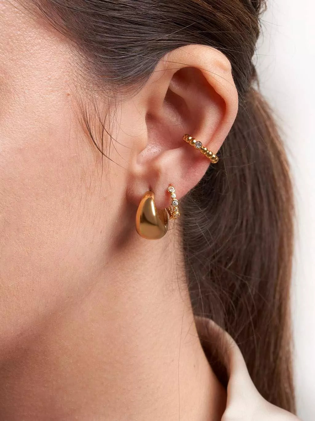 Dome Hoop Earrings