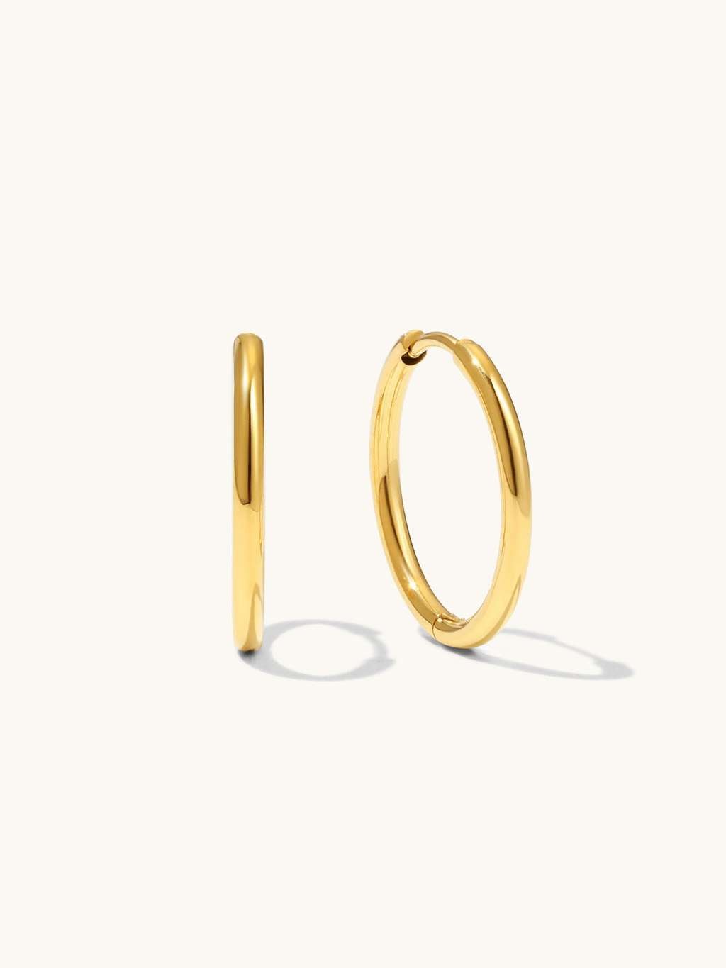 Dorose Wasserfester Schmuck Blank Hoops Ohrringe Gold