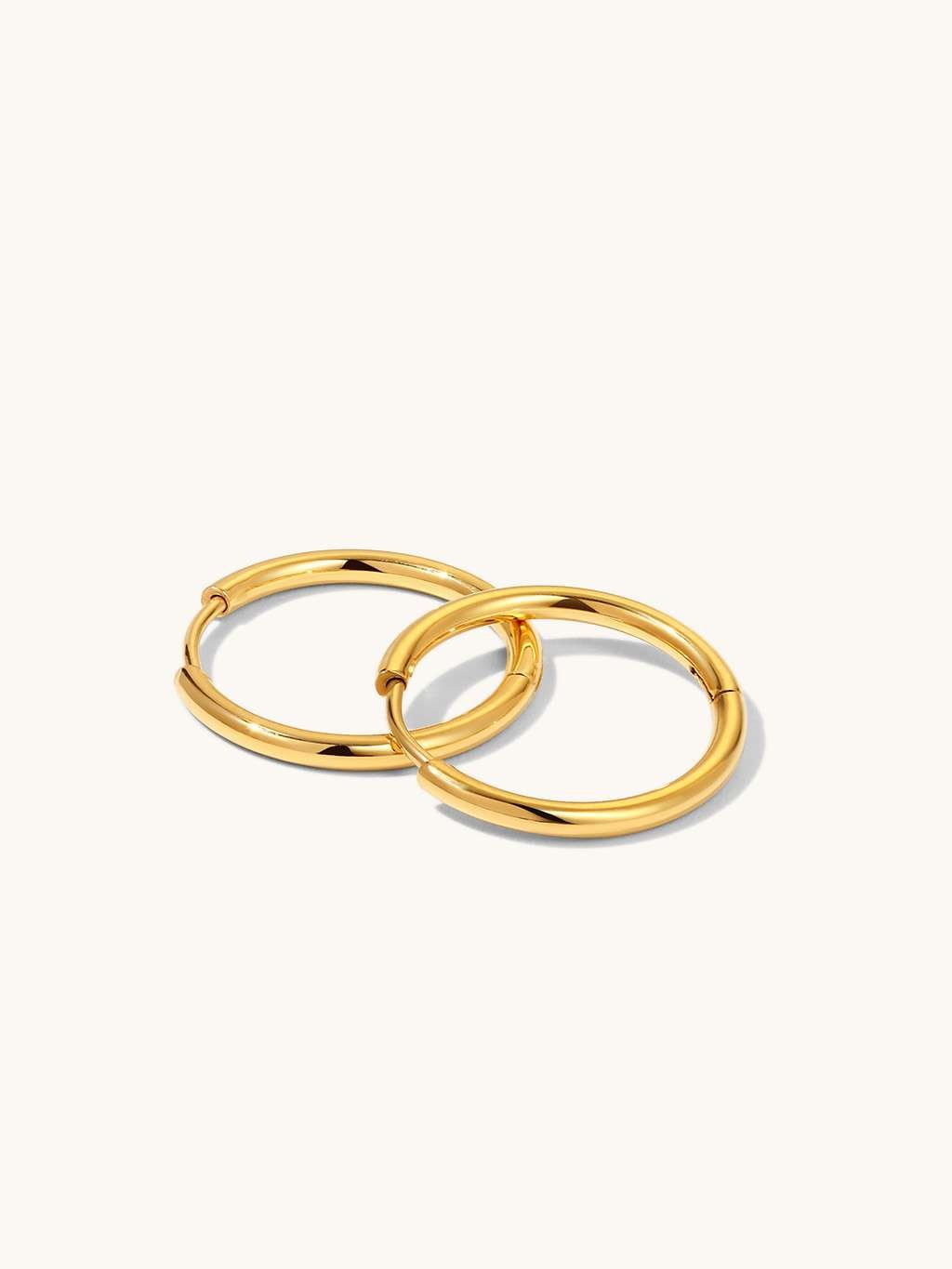 Dorose Wasserfester Schmuck Blank Hoops Ohrringe Gold