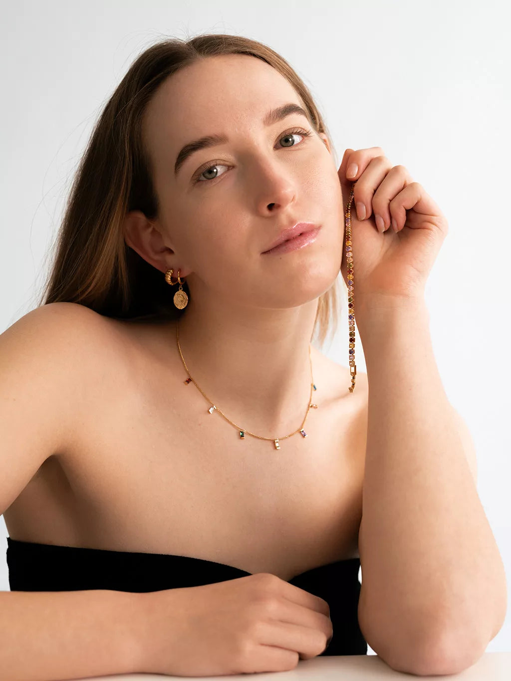 Dorose Schmuck Model Show Hochwertiger wasserfester Schmuck