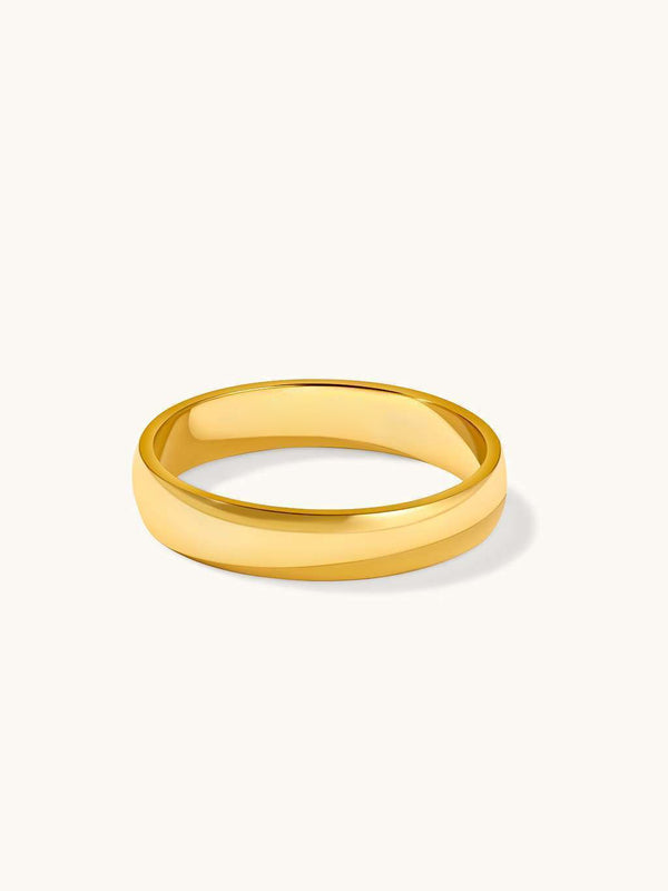 Minimalismus Ring Gold 4mm