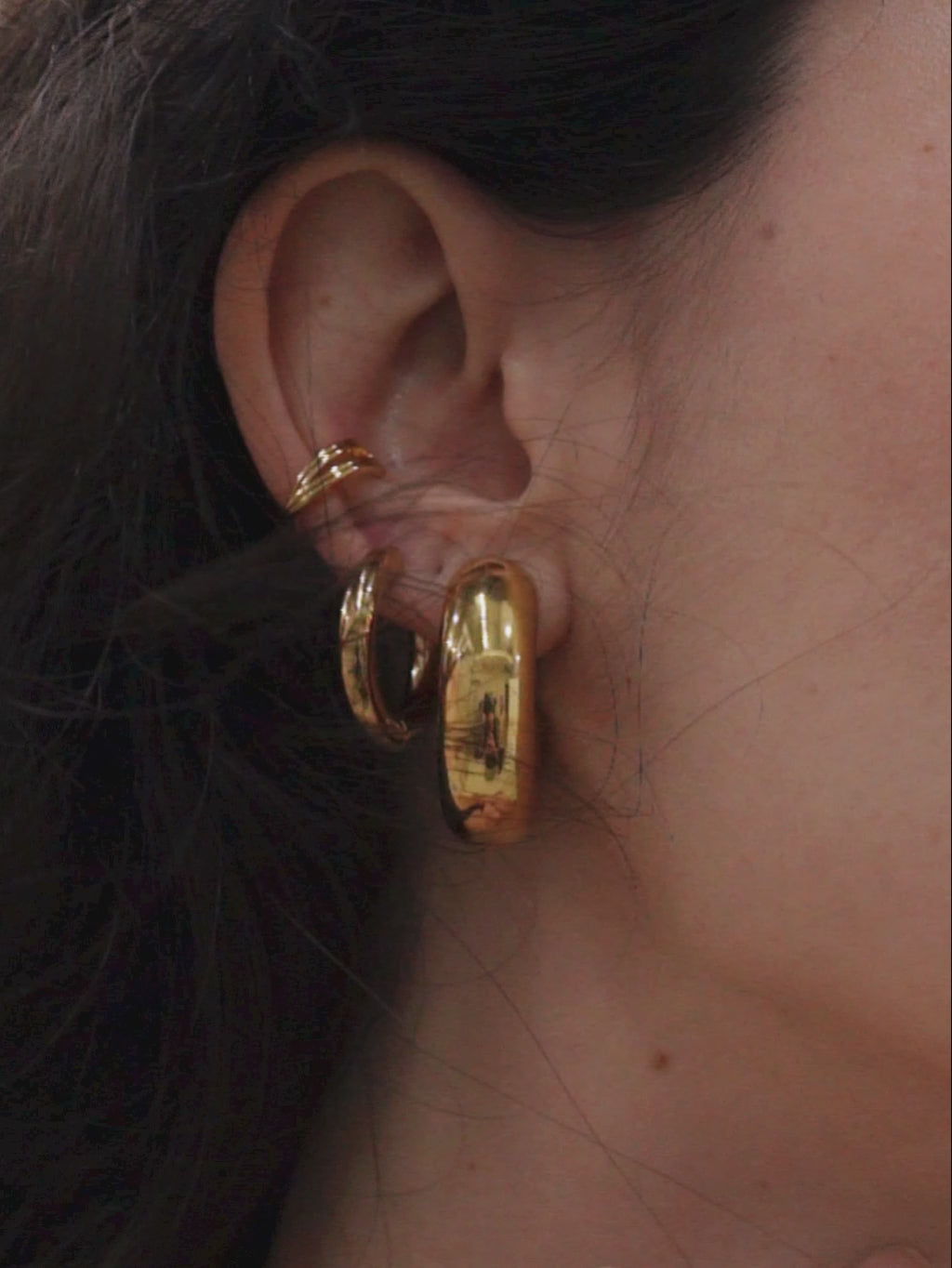 Large Chubby Hoops