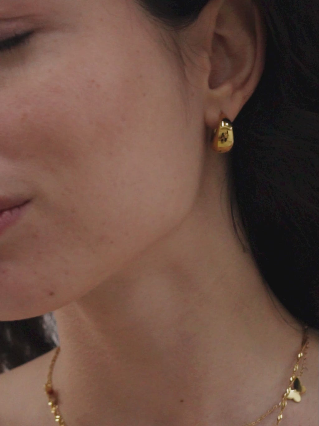 Dome Hoop Earrings